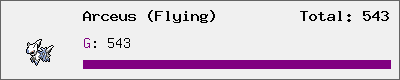 Arceus (Flying) stats