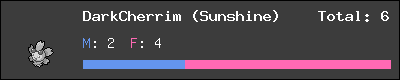 DarkCherrim (Sunshine) stats