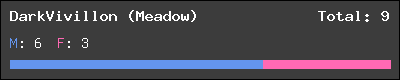 DarkVivillon (Meadow) stats