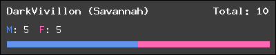 DarkVivillon (Savannah) stats