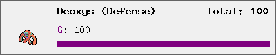 Deoxys (Defense) stats