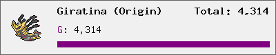 Giratina (Origin) stats