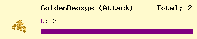 GoldenDeoxys (Attack) stats