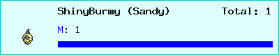 ShinyBurmy (Sandy) stats